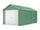Casetta Box da Giardino in Lamiera di Acciaio 360x912x307 cm Verde