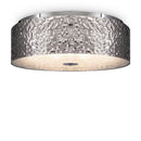 Plafoniera Modern in Metallo Ripple Cromo