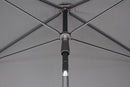 Ombrellone da Giardino 2,4x1,5 m Palo Ø27 mm in Acciaio Maffei Kronos Antracite