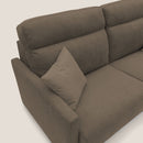 Divano Letto 2 Posti 176x102x97 cm in Tessuto Marrone