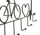 Appendiabiti da Muro Bicicletta Nero 59x3,2x26,5 cm in Metallo Nero      