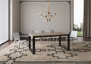 Tavolo Allungabile 180-440x90x77 cm Tecno Tortora Telaio Antracite 