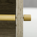 Mobile a Colonna per Bagno 23x18x100 cm in Truciolato Grigio