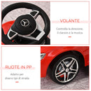 Auto Macchina Cavalcabile per Bambini con Maniglione con Licenza Mercedes AMG Rossa