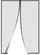 Tenda Zanzariera Magnetica 18 Magneti 120x250 cm per Porte e Finestre Nera