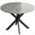 Tavolo Pieghevole 2-6 Persone Ø110x76 cm Ali Pieghevoli Struttura Acciaio Doppia X Grigio Cemento