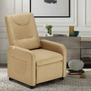Poltrona Relax Reclinabile Manuale 62x71x100 cm in Tessuto Beige