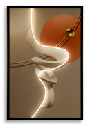 Stampa con LED su Tela Abstract 80x4x120 cm in Tela e Plastica e MDF Multicolor      