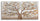 Dipinto Alluminio Albero 120x3,8x60 cm in Legno di Pino Metallo e Canvas