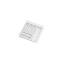 Portaposate Optima Vertex/Concept 500mm (Spalle 16mm) M 500 Plastica Bianca Tecnoplastica Emuca