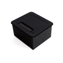 Multipresa Atom 14 per Scrivania Verniciato Nero Acciaio e Tecnoplastica e Alluminio Emuca