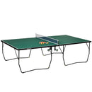 Tavolo da Ping Pong Pieghevole 274x152.5x72 cm con 8 Ruote 2 Racchette Palline e Rete      