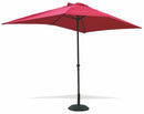 Ombrellone da Giardino Rettangolare 3x2 mt in Alluminio Soriani Cuba Rosso