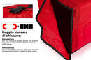 Zaino Termico Rigido Magnetico Porta Pizze da Asporto 15 Cartoni Safemi Magnetic 15 Rosso