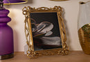 Cornice Knot 29x2,4x33,6 cm in Resina e Vetro Oro      