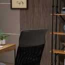 Sedia Poltrona Direzionale da Ufficio 58x61,5x117-125 cm in Tessuto Grigio
