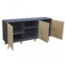 Mobile Elton 150x39,5x75 h cm in Truciolare bilaminato Antracite