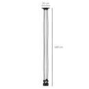 Lampadario a Soffitto Moderno a Sospensione 6 Luci E27 Ø34x16 cm  Nero