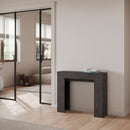 Consolle Allungabile 90x25/181 cm Pannelli in Nobilitato Slick Antracite