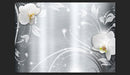 Fotomurale - Orchids On Steel Carta Da Parato Erroi