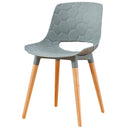 Set 4 Sedie in Polipropilene 46x81x47 cm Gambe in Faggio Nest Grigio