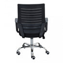Poltrona da Ufficio Lucy 56x58x94/104 h cm in Poliuretano Nero
