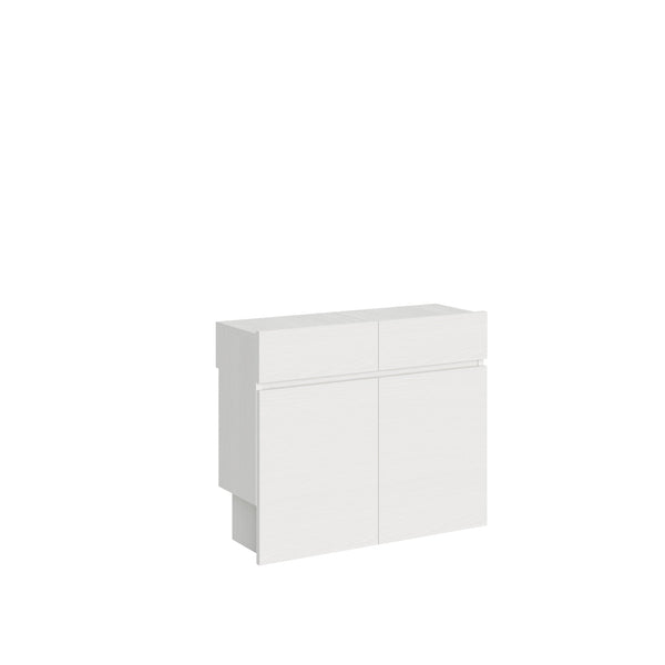 Panche Allungabili Inferiore e Superiore 72-300x26x60 cm Evolve Bianco Frassino online