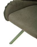 Sedia Stoccolma A Verde Set 2 Pz 58x53x85 cm in Compensato e Spugna e Ferro e Poliestere Verde      