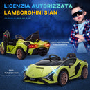Macchina Elettrica per Bambini 12V con Licenza Lamborghini Sian FKP 37 Verde