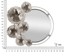Specchio Kandi 85x7x80,6 cm in Metallo e Specchio Argento      