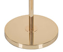 Lampada da Terra Feathers Slim Bianca Ø43x170 cm in Ferro e Plastica Bianco e Oro      