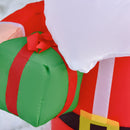 Babbo Natale Gonfiabile H120 cm Luminoso con LED Rosso