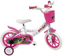 Bicicletta per Bambina 12” 2 Freni Gomme in EVA Masha e Orso Bianca