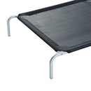 Brandina Portatile per Cani 89x58x20 cm Fino a 18Kg in Metallo e Tessuto a Rete Nero
