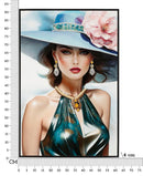 Dipinto su Tela Laccato Pam con Cornice 62x4x92 cm in Pino e Tela e Plastica      