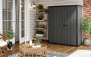 Armadio da Esterno Keter Cortina Alto 140x73,6x170,4 cm in Evothech+ Grigio 