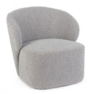 Poltrona Soggiorno 79,5x75,5x72 cm Babila in Bouclè Grigio
