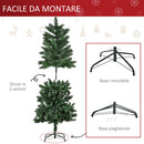 Albero di Natale Artificiale 150 cm 454 Rami Verde