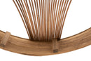Decorazione da Parete con Mensole Bacheca Fuji 60,5x10,5x76 cm in Rattan Marrone      