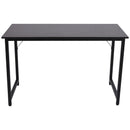 Scrivania da Ufficio 120x60x73 cm in Ferro e MDF  Nero Scuro