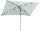 Ombrellone da Giardino 2,4x1,5 m Palo Ø27 mm in Acciaio Maffei Kronos Ecrù