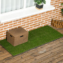 Set 10 Piastrelle 30x30 cm Erba Finta 20 mm Prato Artificiale Sintetico Realistico Verde Scuro      