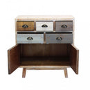 Mobile Clark 80x40x85 h cm in Legno Multicolor