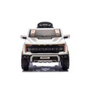 Macchina Elettrica per Bambini Ford Raptor 12V con Telecomando Bluetooth Luci LED e Tappetini Inclusi Bianco