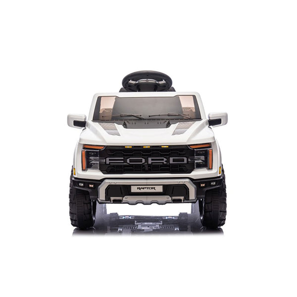 Macchina Elettrica per Bambini Ford Raptor 12V con Telecomando Bluetooth Luci LED e Tappetini Inclusi Bianco prezzo