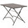 Tavolo Bristol 110x70x72 h cm in Acciaio Taupe