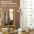 Ferro da Stiro Verticale a Vapore 1800W con Serbatoio 1.8L e Altezza Regolabile  Oro     