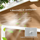 Casetta da Giardino 236x174x190 cm con Porte Scorrevoli in Lamiera di Acciaio Marrone      
