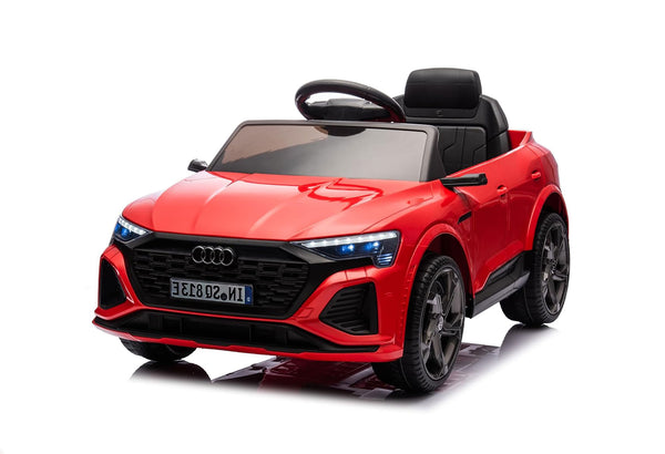 Macchina Elettrica per Bambini 12V Licenza Ufficiale Audi SQ8 E-Tron con Telecomando e Sedile Pelle Rosso sconto