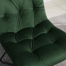 Sedia Imbottita 55x75x90 cm in Tessuto Verde